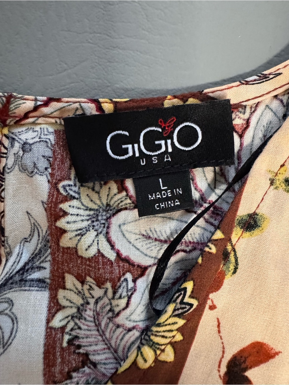 Burgandy Gigio by Umgee Mixed Print Tiered V-Neck Maxi Dress Patchwork Bohemian - Picture 9 of 11